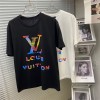 ルイヴィトンブランド tシャツ 定番 黒白 丸首 tシャツトレンド ストリート 半袖 tシャツ上着 純綿 肌に優しい ゆったり tシャツ カップルtシャツ夏