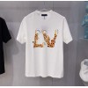 ルイヴィトンtシャツブランドパロディ ヴィトン ファッション潮流 丸首 tシャツ 高品質 純綿 柔らかい 肌に優しい tシャツカジュアル 男の子