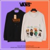 VANSハイブランドスウェット シンプル 高品質 コットン 快適 パーカー ヴァンズ フード付き ゆったり プルオーバー 秋冬 裏起毛 裏起毛なし 選べ トレーナー 男女兼用