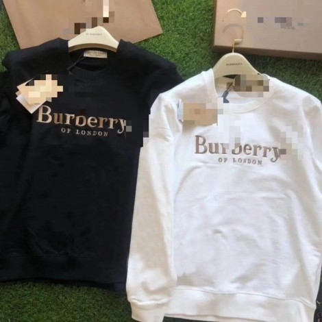 バーバリー プルオーバーブランドパロディBurberry簡約 経典 黒白2色 パーカー裏起毛 あったかい 厚手スウェット 上着 レディースメンズ キッズ 秋冬服 子供服 親子服