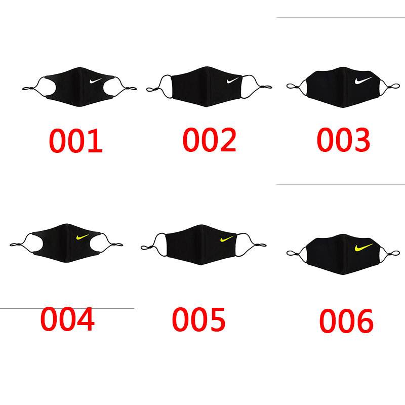 ナイキブランド布マスクスポーツブラック洗えるマスク