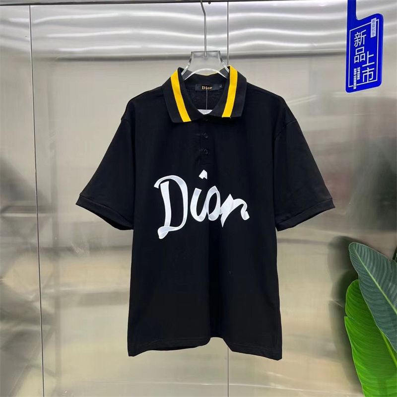 Diorハイブランドポーロtシャツ純綿着心地がよい