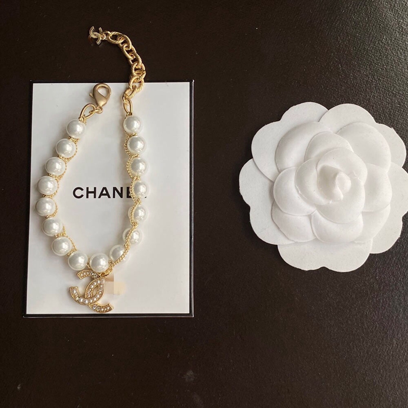 パール付き優雅ブレスレットアクセサリー小香風Chanel